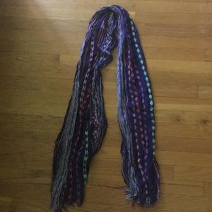 Blue Patterned Scarf--SUPER CHEAP